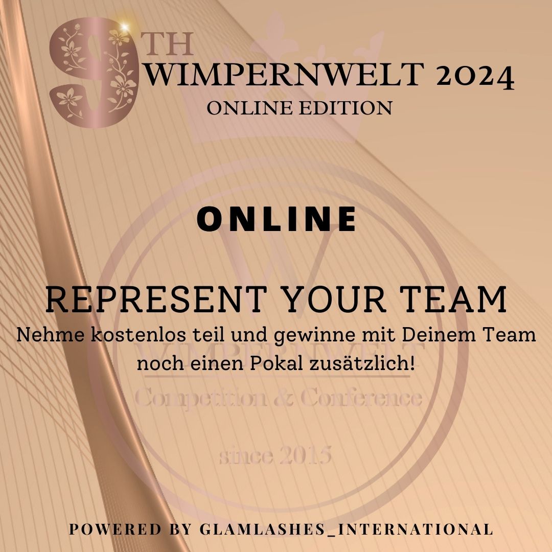 Wimpernwelt Represent your team online